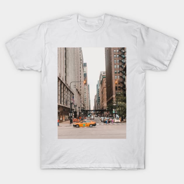 Michigan Avenue in Chicago - Travel Photography T-Shirt by BloomingDiaries